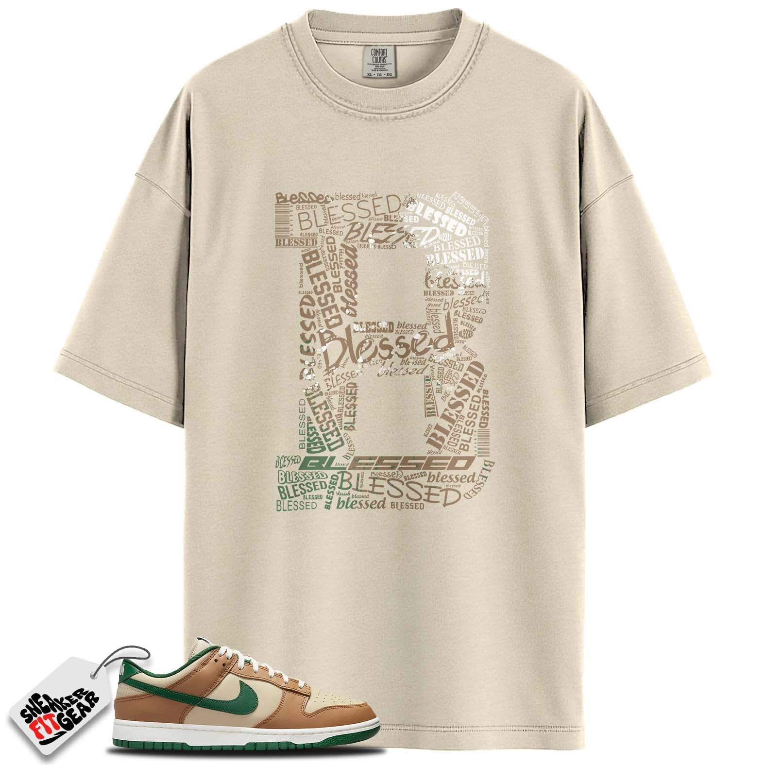 Dunk Low Retro Rattan Gorge Green Match Shirts, BIG B BLESSED To Match Dunk Low Retro Rattan Gorge Green
