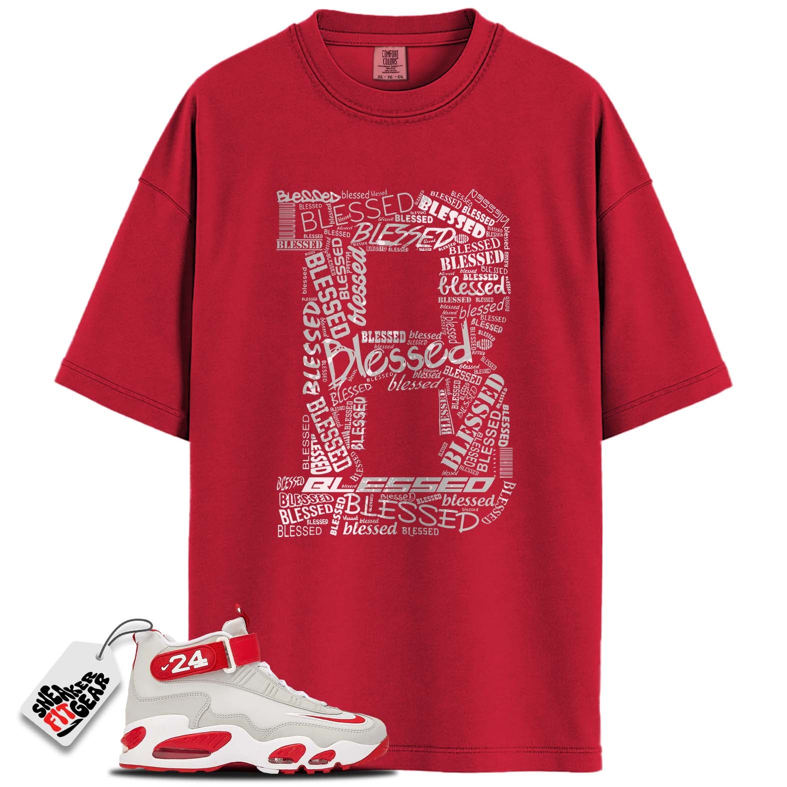 Air Griffey Max 1 Cincinnati Reds Match Shirts, BIG B BLESSED To Match Air Griffey Max 1 Cincinnati Reds