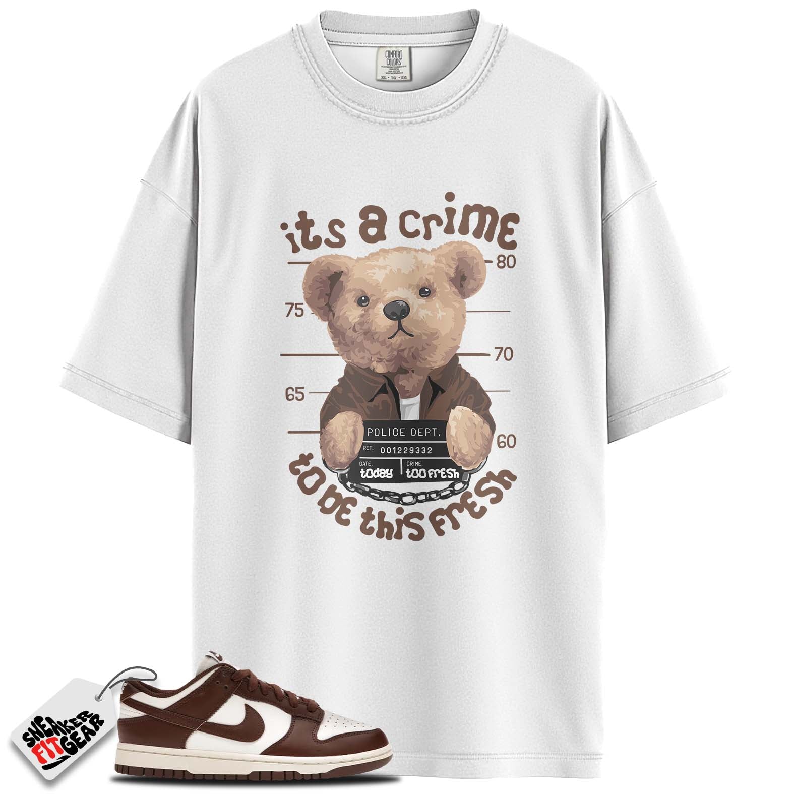 Dunk Low Cacao Wow Match Shirts, ITS A CRIME To Match Dunk Low Cacao Wow