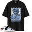 Dunk High Retro FLC Black University Blue White Match Shirts, SAME ENERGY To Match Dunk High Retro FLC Black University Blue White