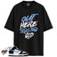 Dunk High Retro FLC Black University Blue White Match Shirts, TRUSTING GOD To Match Dunk High Retro FLC Black University Blue White