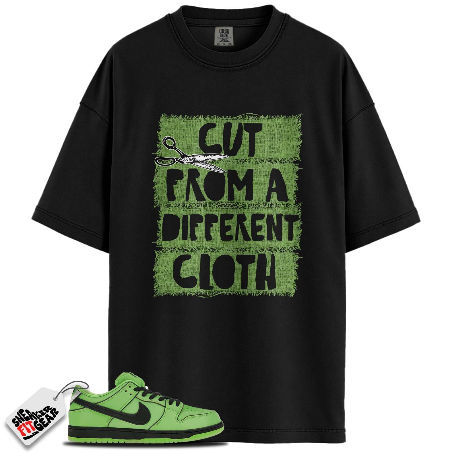 SB Dunk Low The Powerpuff Girls Buttercup Match Shirts, DIFFERENT CLOTH To Match SB Dunk Low The Powerpuff Girls Buttercup Main image