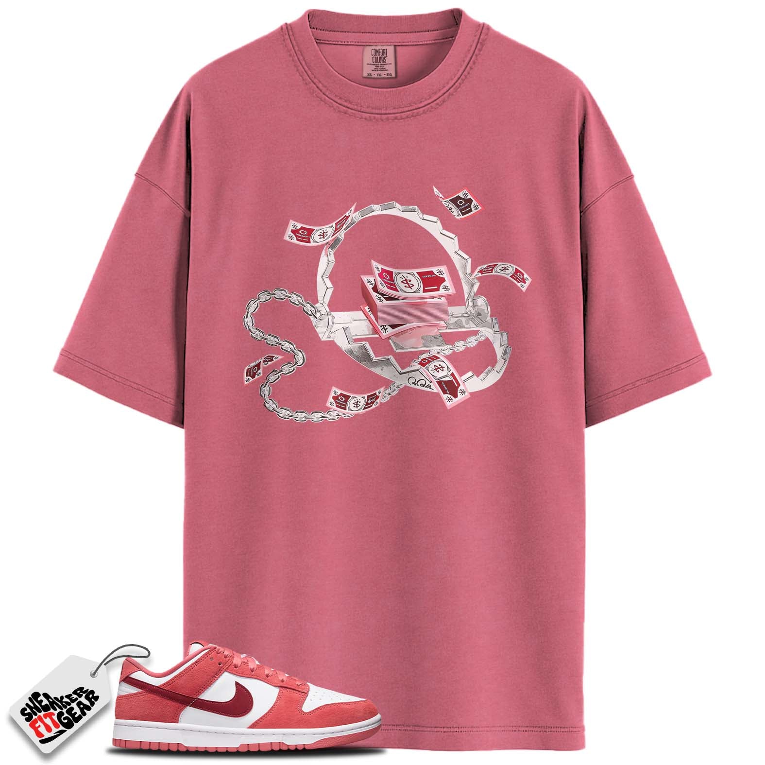 Dunk Low Valentine's Day Match Shirts, TRAP MONEY To Match Dunk Low Valentine's Day Main image