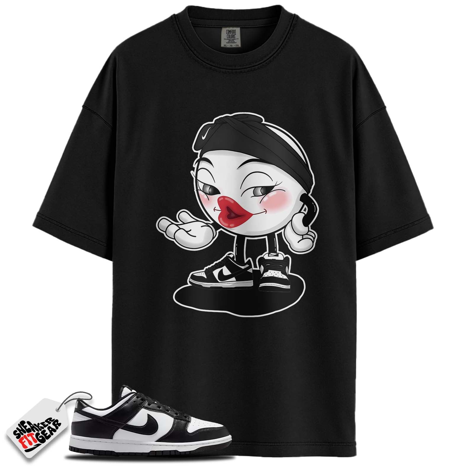 Dunk Low Retro White Black Panda Match Shirts, CHU ICON To Match Dunk Low Retro White Black Panda Main image