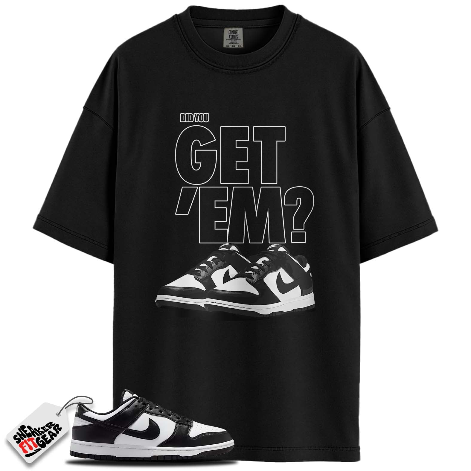 Dunk Low Retro White Black Panda Match Shirts, GET EM To Match Dunk Low Retro White Black Panda Main image