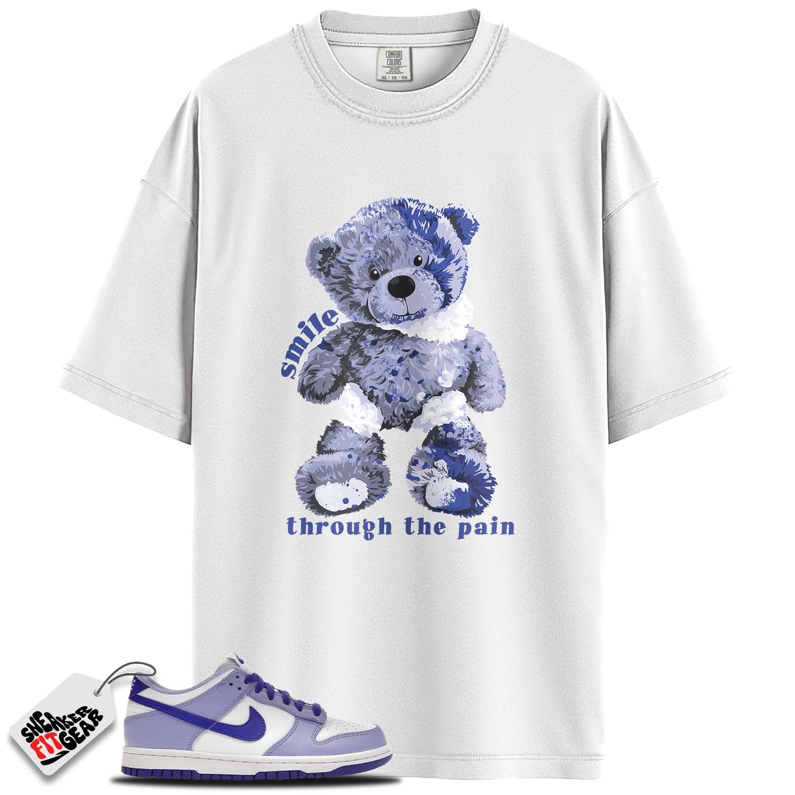 Dunk Low Blueberry Match Shirts, SMILE To Match Dunk Low Blueberry